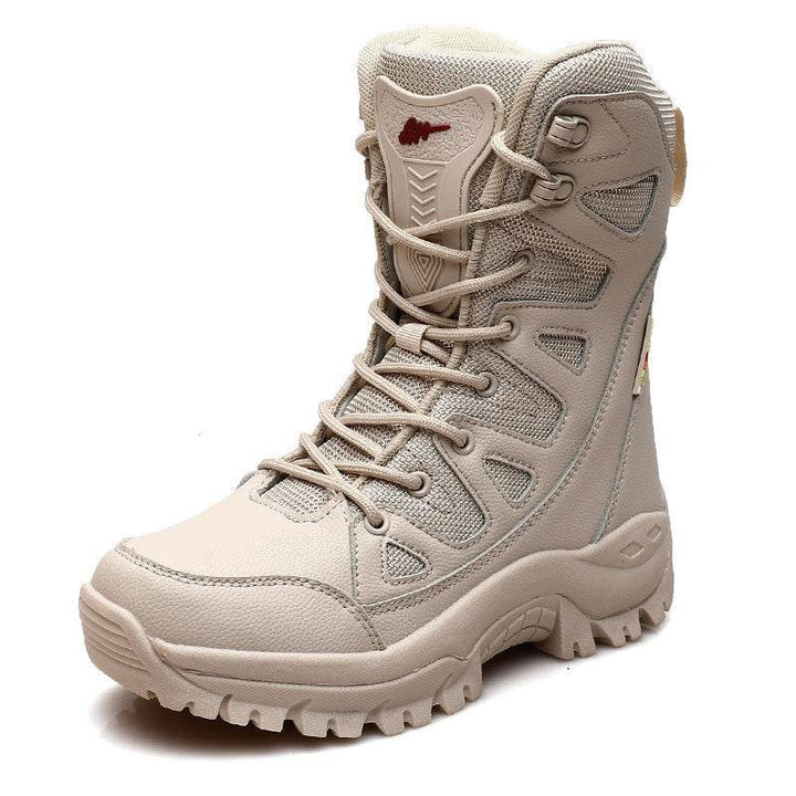 Hi-top Hiking Shoes Men's Breathable Sneaker Platform - ZEYTONCART