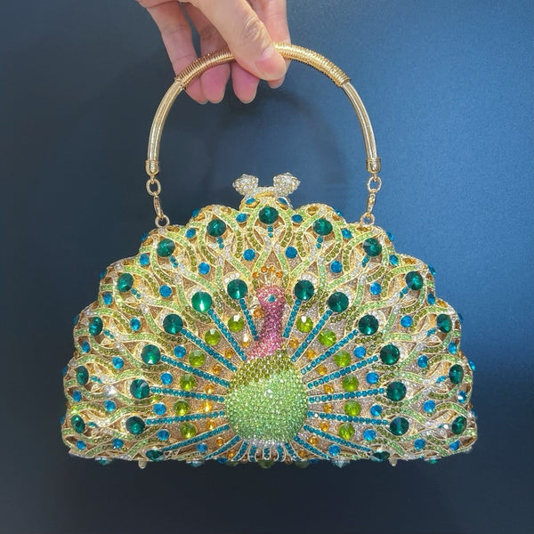 Large Peacock Diamond Every Night Bags Luxury - ZEYTONCART