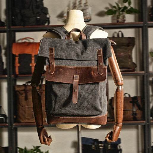 Outdoor Military Canvas Backpack For Outdoor Travel - ZEYTONCART