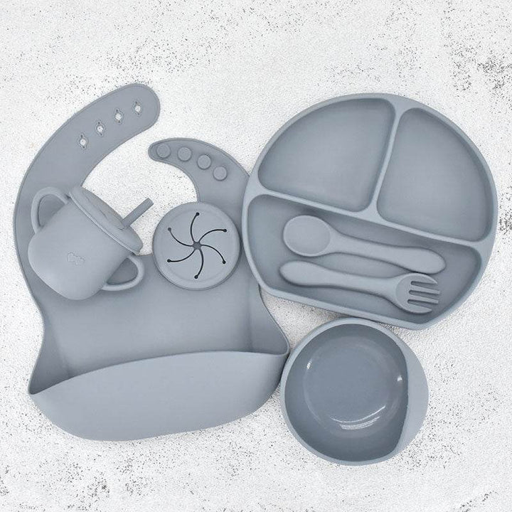 Food Grade Silicone Feeding Cutlery Set Children's Dinner Plate - ZEYTONCART