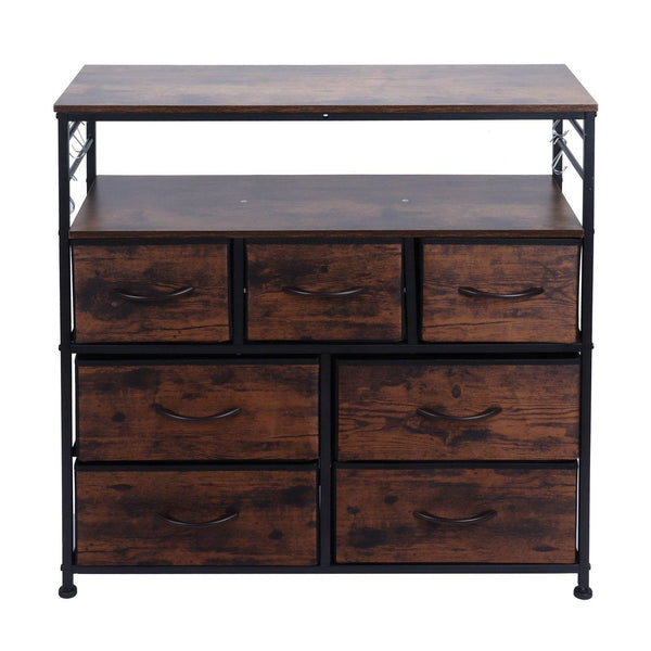 ZytonCart Bedroom Storage Shelf with Drawers - Stylish and Functional - ZEYTONCART