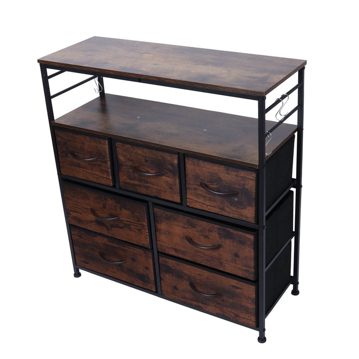 ZytonCart Bedroom Storage Shelf with Drawers - Stylish and Functional - ZEYTONCART