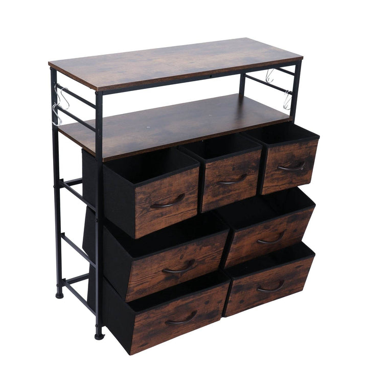 ZytonCart Bedroom Storage Shelf with Drawers - Stylish and Functional - ZEYTONCART