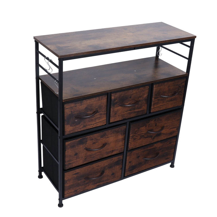 ZytonCart Bedroom Storage Shelf with Drawers - Stylish and Functional - ZEYTONCART
