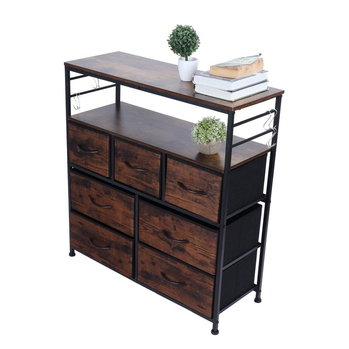 ZytonCart Bedroom Storage Shelf with Drawers - Stylish and Functional - ZEYTONCART