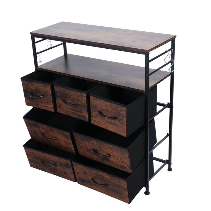 ZytonCart Bedroom Storage Shelf with Drawers - Stylish and Functional - ZEYTONCART