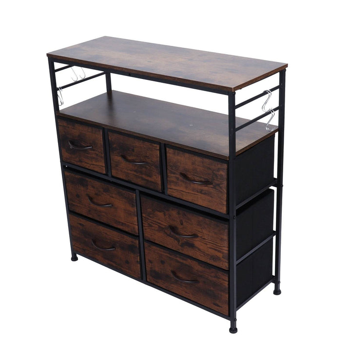 ZytonCart Bedroom Storage Shelf with Drawers - Stylish and Functional - ZEYTONCART