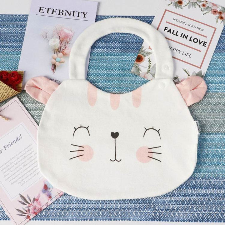 Infant Baby Bib Cartoon Animal Fox Cat Lion Baby Girl Boy Saliva Towel Soft Cotton Newborn Bibs Burp Cloths Unisex Baby Stuff - ZEYTONCART