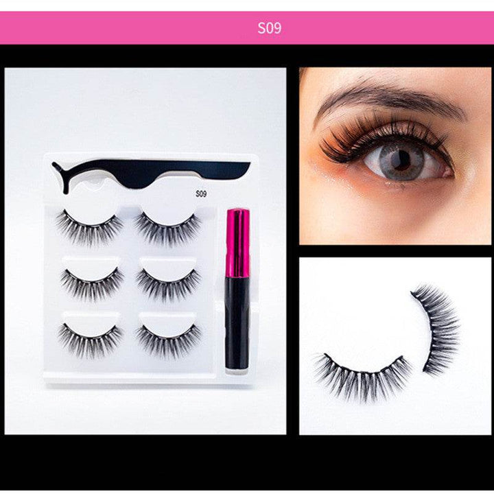 3 Pairs Of Magnetic Eyelashes - ZEYTONCART