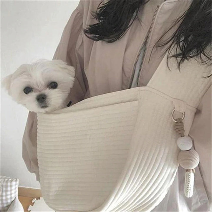 Puppy Kitten Carrier Outdoor Travel Handbag Dog Carriers For Small Dogs, Puppy Dog Carrier For Small Dogs With Multiple Pockets, Breathable Mesh And Soft Cushion, Small Dog Travel Tote Bag Fo - ZEYTONCART
