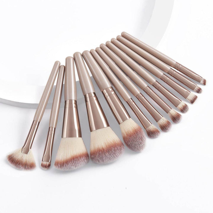 Set Of 12 Portable Makeup Brushes - ZEYTONCART