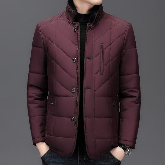 Winter Men's Short Coat Cold-proof High-end Cotton-padded Coat Men - ZEYTONCART