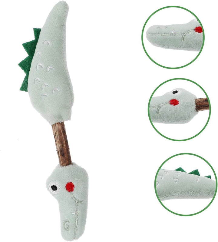 Cat Toy Kitten Toys Teeth Cleaning Toys Silvervine Sticks Cat Silvervine Stick Chew Sticks For Cats Cat Interaction Toys Kitten Plaything Cat Teaser Polygonum Wood The Cat - ZEYTONCART