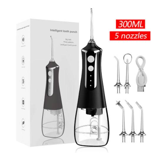 3 Modes Oral Irrigator USB Rechargeable Water Floss Portable Dental Water Flosser Jet 350ml Irrigator Dental Teeth Cleaner 5 Jet - ZEYTONCART