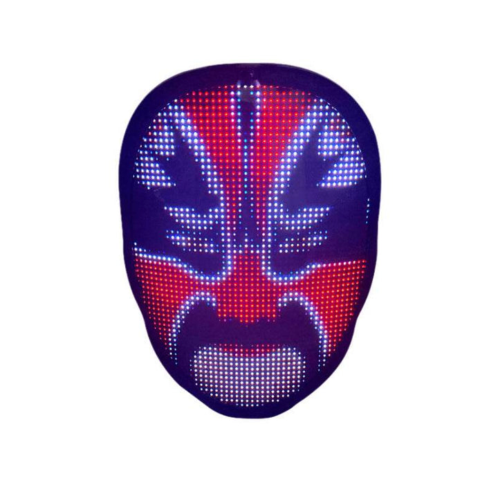 Halloween Face Masks Full Color LED Luminous Mask Face Changing Mask Party Bar Props - ZEYTONCART