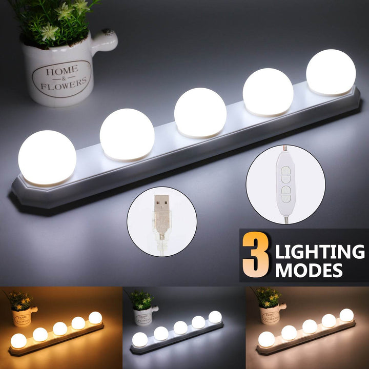 Portable Makeup Light Five Bulbs Mirror Headlight Led Fill - ZEYTONCART