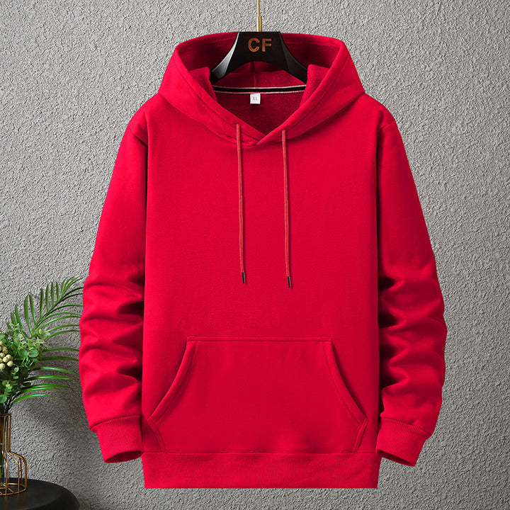 Winter Fleece-lined Pullover Hoodie Plus-sized Loose-fitting Plus Size Pullover - ZEYTONCART