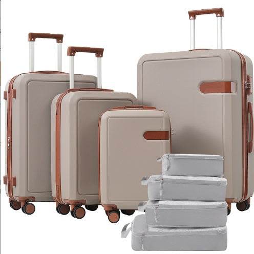 4 Piece Luggage Set With Compression Packing Cubes For Suitcase Expanable Spinner Wheels Lightweight Suitcase With TSA Lock 16 IN 20IN 24IN 28IN - ZEYTONCART