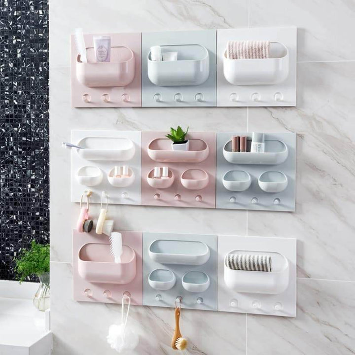 Kitchen Shelves Plastic Free Perforation Household Storage Simple Shelves - ZEYTONCART