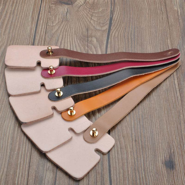 Handmade Leather Data Cable Management Belt - ZEYTONCART