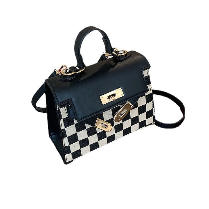 Checkerboard Checkered Color Fashion Hand-held - ZEYTONCART