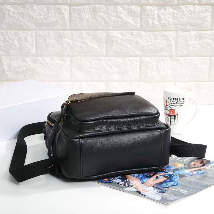 Retro Soft Leather Fashion Backpack - ZEYTONCART