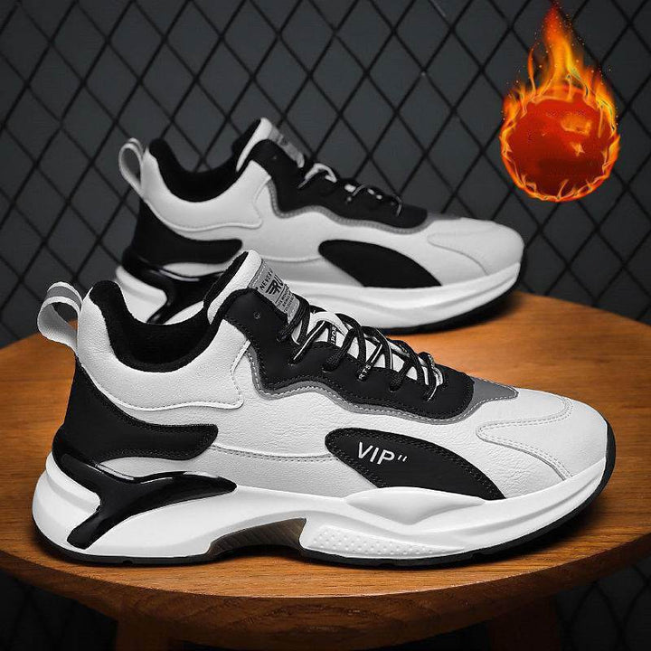 Fashion Black White Sneakers Casual Outdoor Lightweight Breathable Sports Shoes For Men - ZEYTONCART