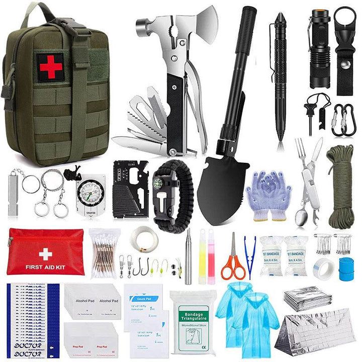 Wilderness Survival First Aid Outdoor Survival Emergency Kit - ZEYTONCART