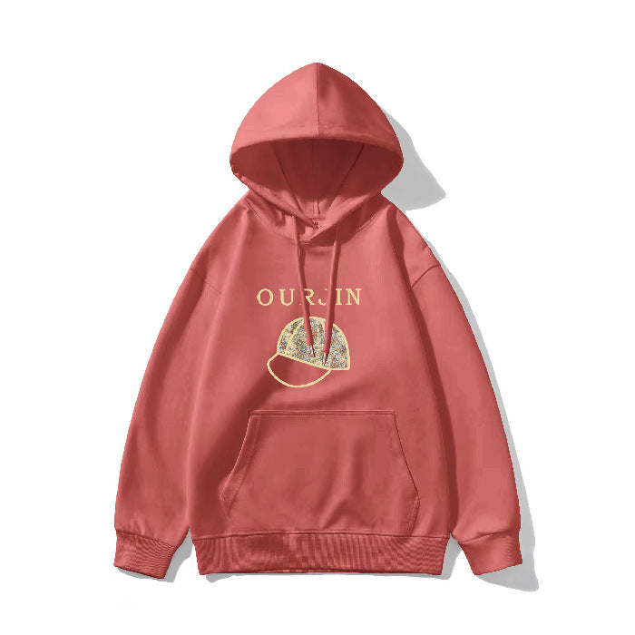 Winter Hooded Hoodie Women's Casual Printed Top - ZEYTONCART