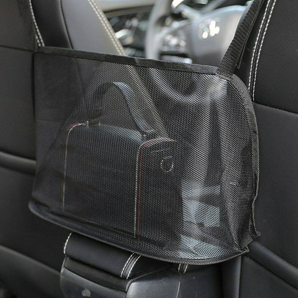 Car Net Pocket Handbag Holder Between Seats Organizer Purse Storage Mesh Bag