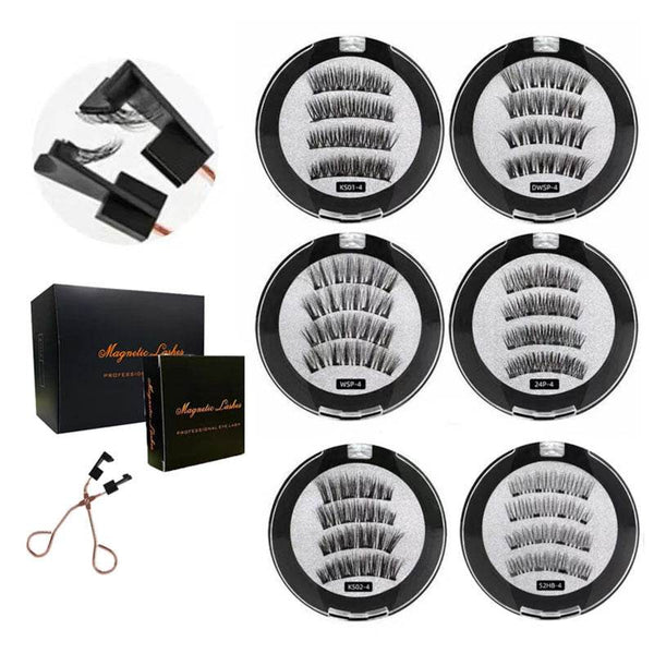 Double Magnetic Three Magnetic Four Magnetic Five Magnetic False Eyelashes Suit - ZEYTONCART