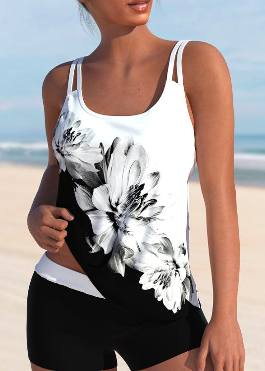 Ladies' Floral Printed Fashionable Camisole Vest - ZEYTONCART