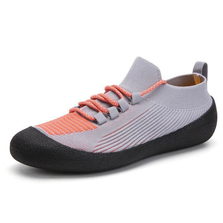 Outdoor Casual Men'S Shoes Round Toe Solid Color Casual Lace-Up Sneakers For Men - ZEYTONCART