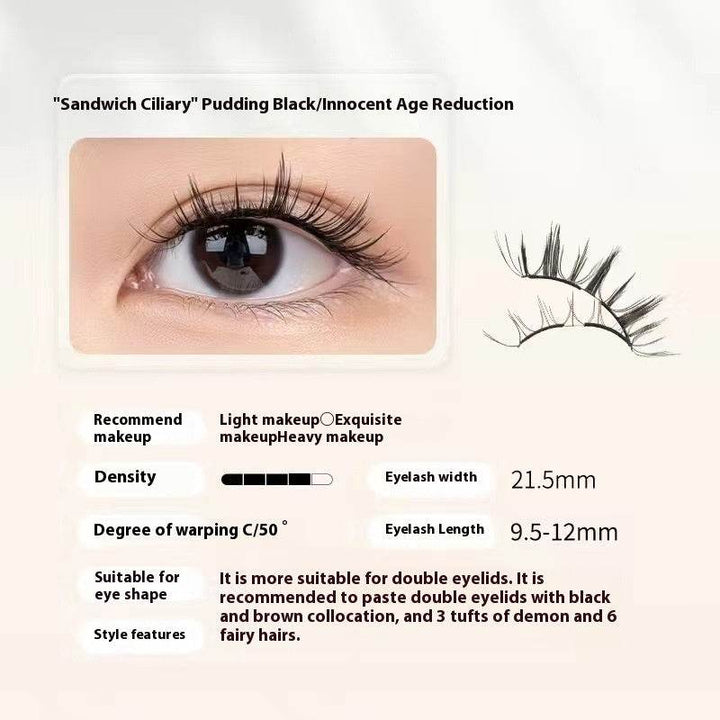 Magnetic Eyelashes Thick Zero Glue Long C Curved Eyelashes - ZEYTONCART