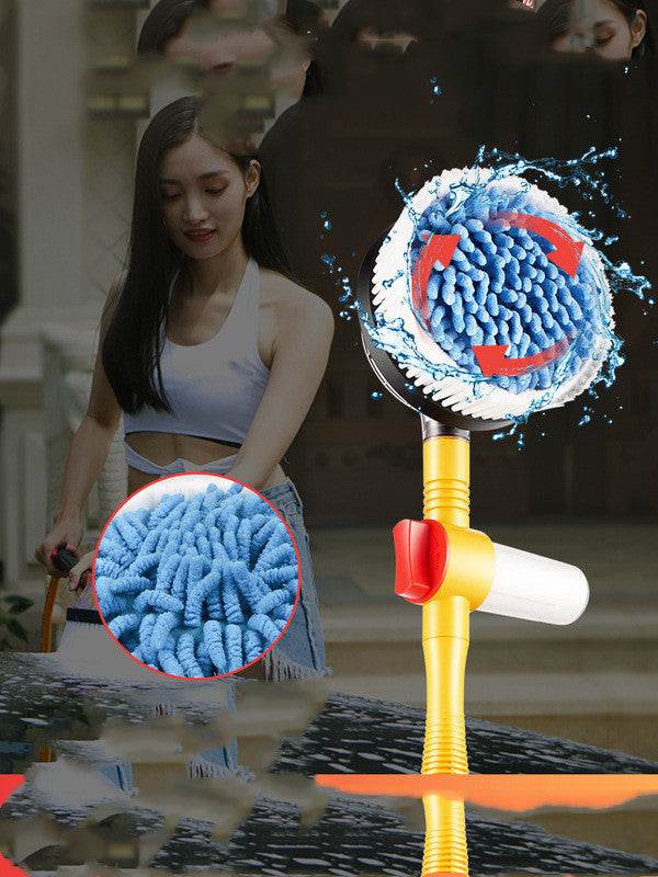 Car Wash Artifact Water Gun Hose High Pressure With Foam Pot Household Nozzle Car Brush Mop Tool Set - ZEYTONCART