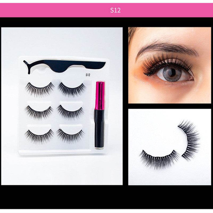 3 Pairs Of Magnetic Eyelashes - ZEYTONCART