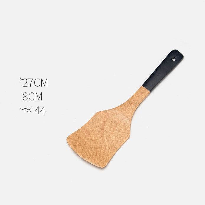 Household Non-stick Wooden Spatula Rice Spoon Wooden Soup Spoon Cookware Set - ZEYTONCART