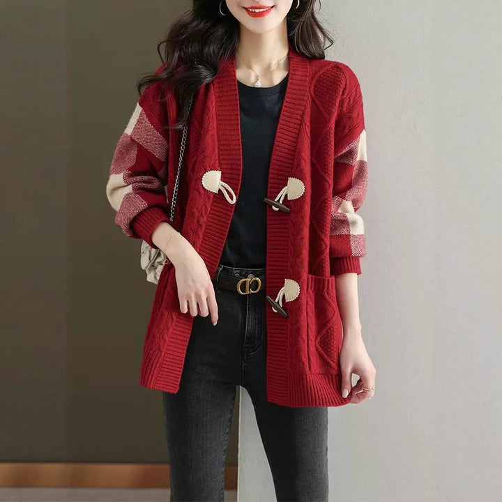 Women's Mid-length Knitted Cardigan Autumn And Winter - ZEYTONCART