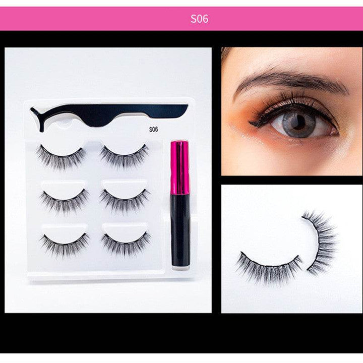 3 Pairs Of Magnetic Eyelashes - ZEYTONCART