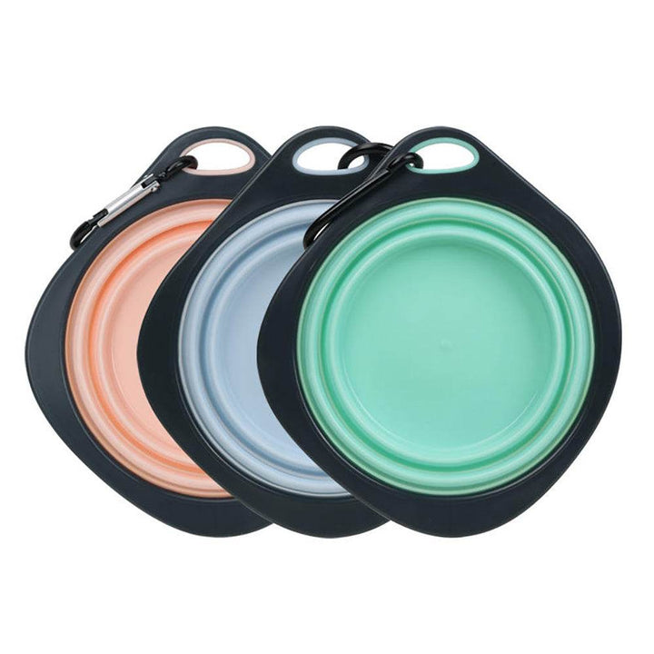 Collapsible Dog Bowls For Travel, Collapsible Silicone Dog Bowl, Foldable Expandable Cup Dish For Small Pet Cat Food Water Feeding Portable Travel Bowl, Dog Portable Water Bowl For Dogs Cats - ZEYTONCART