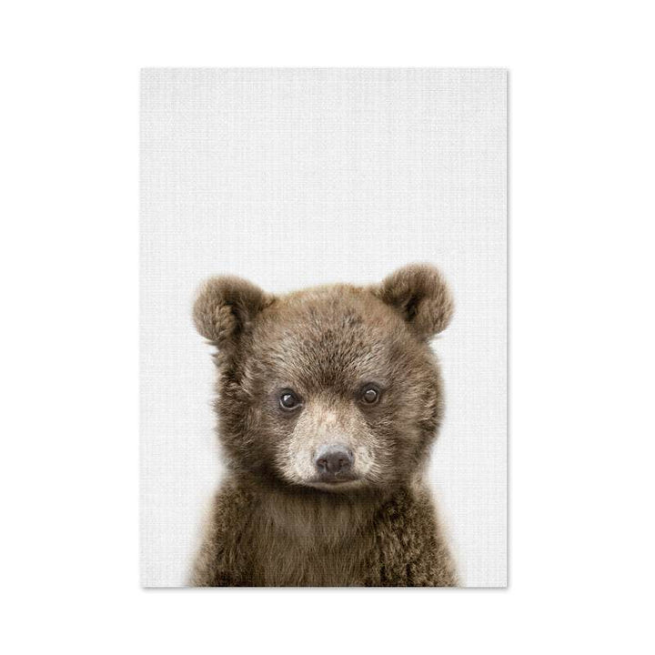Woodland Nursery Wall Art Animal Canvas Painting - ZEYTONCART