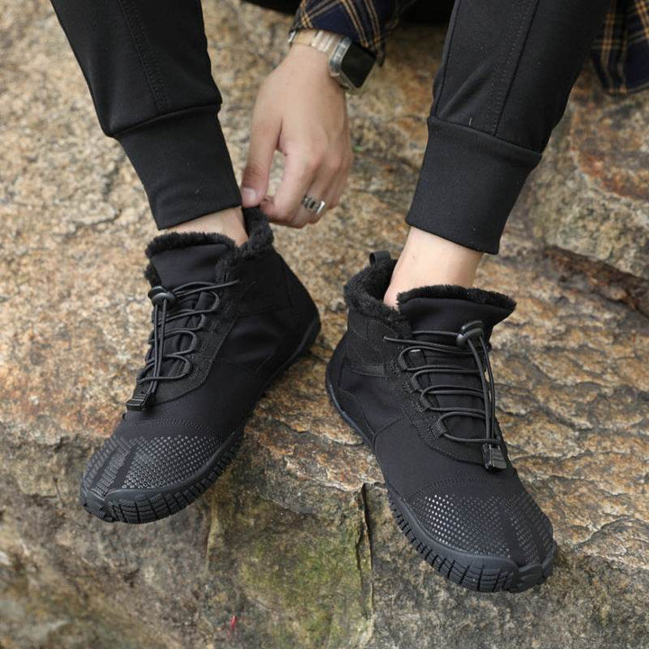 Winter Outdoors Sports Cycling Fleece-lined Thickened Non-slip Waterproof Hiking Shoes - ZEYTONCART