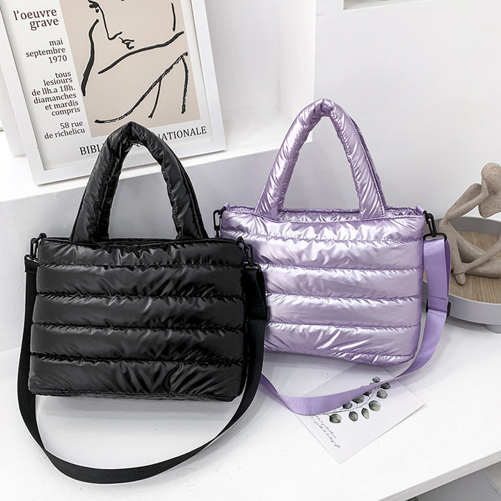 Women's Fashion Casual Shiny Shoulder Handbag - ZEYTONCART