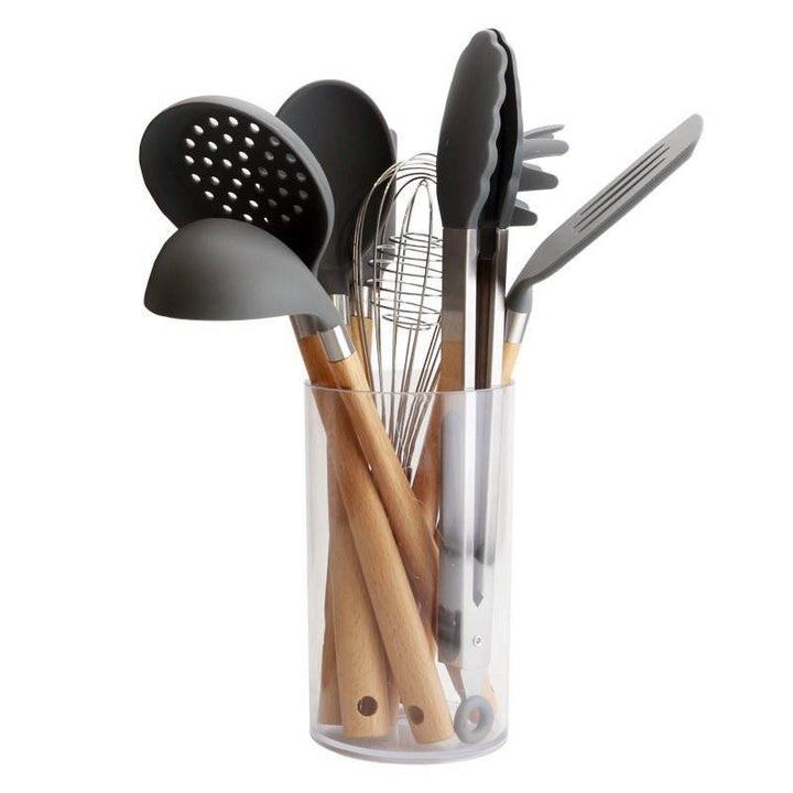 Direct Selling Wooden Handle Silicone Kitchen Utensils And - ZEYTONCART