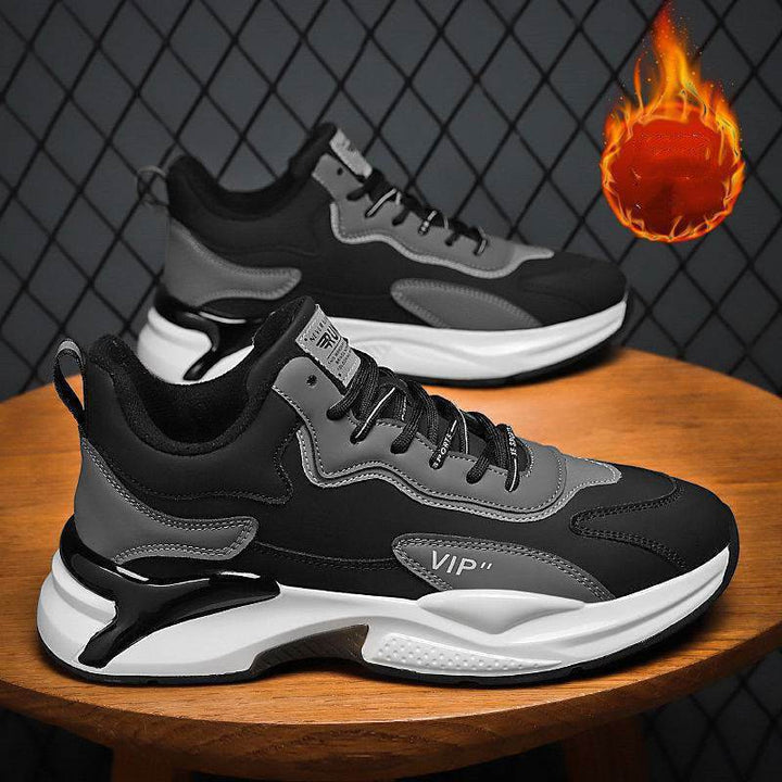 Fashion Black White Sneakers Casual Outdoor Lightweight Breathable Sports Shoes For Men - ZEYTONCART