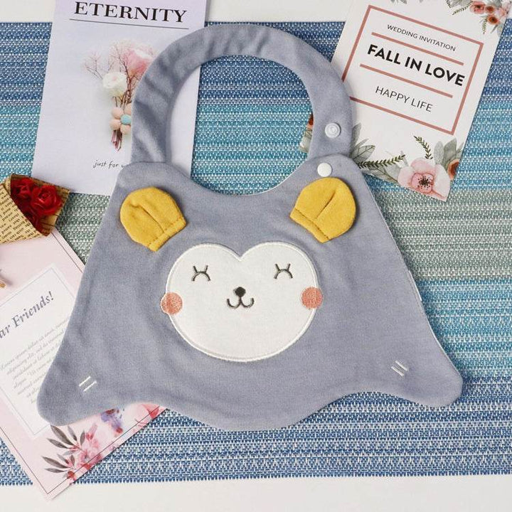 Infant Baby Bib Cartoon Animal Fox Cat Lion Baby Girl Boy Saliva Towel Soft Cotton Newborn Bibs Burp Cloths Unisex Baby Stuff - ZEYTONCART