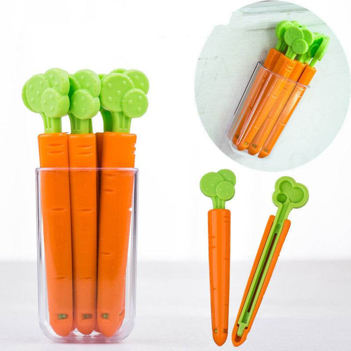 Adorable Carrot Bag Clip Set for Food Storage - ZEYTONCART
