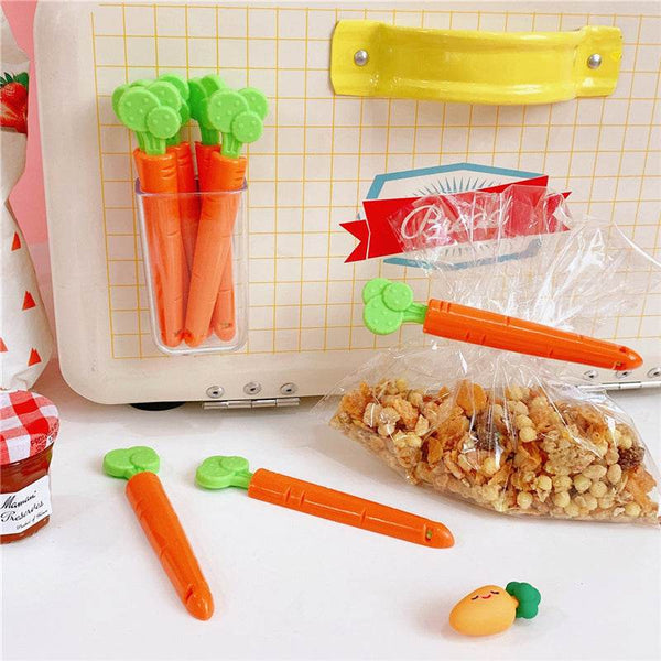 Adorable Carrot Bag Clip Set for Food Storage - ZEYTONCART