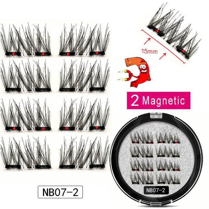 Man-made Fiber Segmented Magnetic  Eyelashes - ZEYTONCART