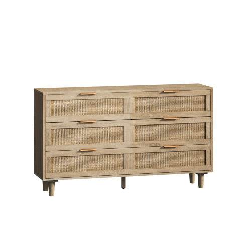 ZytonCart Rustic Rattan Furniture Online Dresser - ZEYTONCART